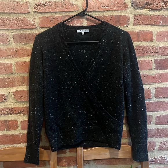 Madewell Donegal Wrap-Front Pullover Sweater in Coziest Yarn (sold out online) - Picture 5 of 6